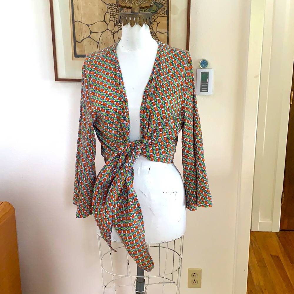 Trina Turk top/beach coverup